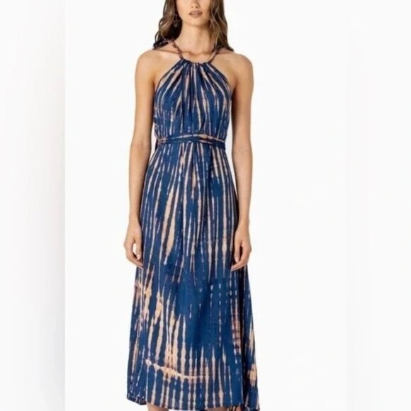 le salty label Dresses & Skirts - LE SALTY LABEL - Elegant Blue Tie-Dye Maxi Dress Size S/M